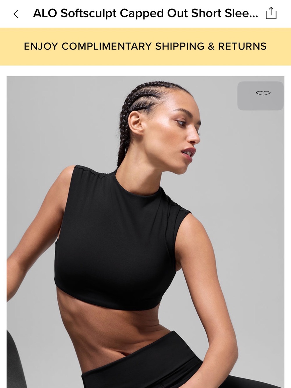 ALO Yoga Softsculpt Capped Out Short Sleeve